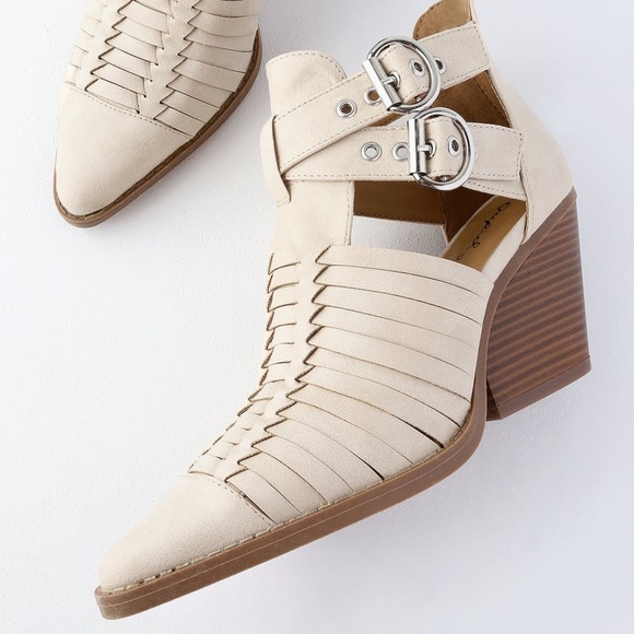 'Zooey' Strappy Booties. - Picture 3 of 5